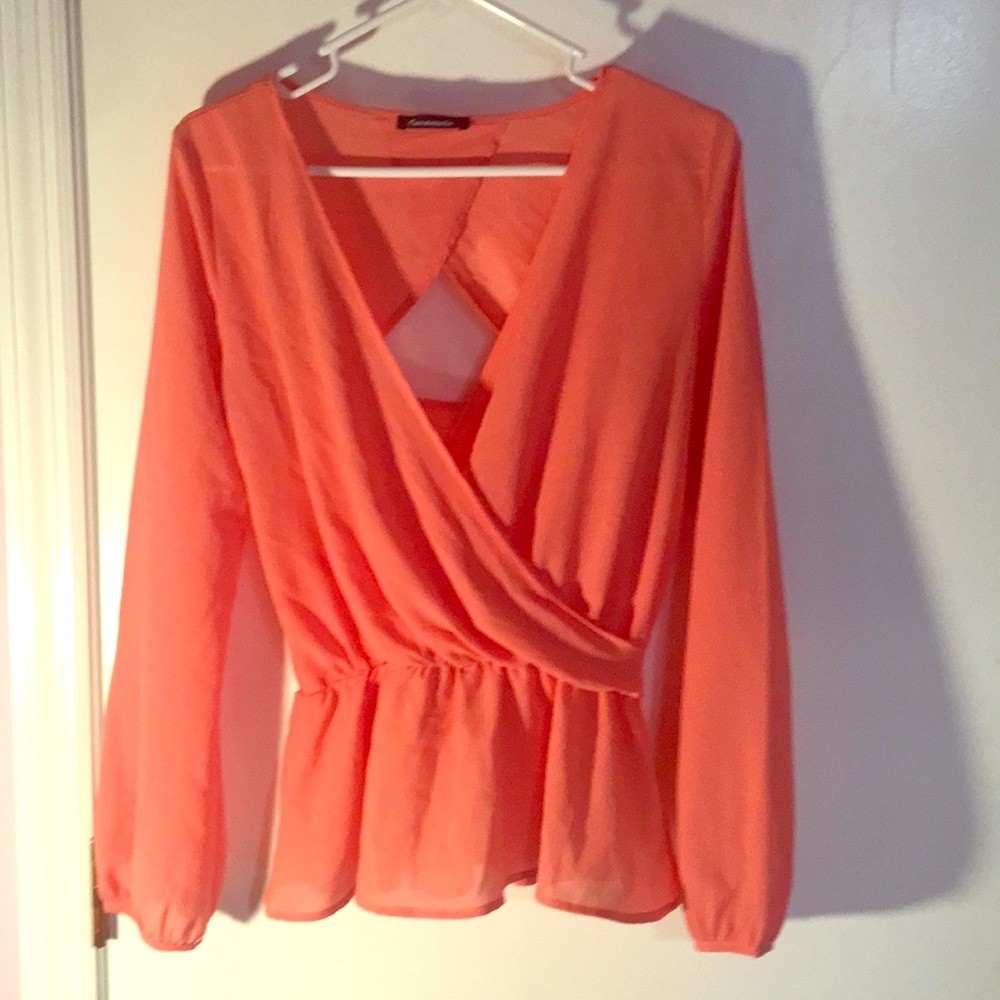 Orange blouse
